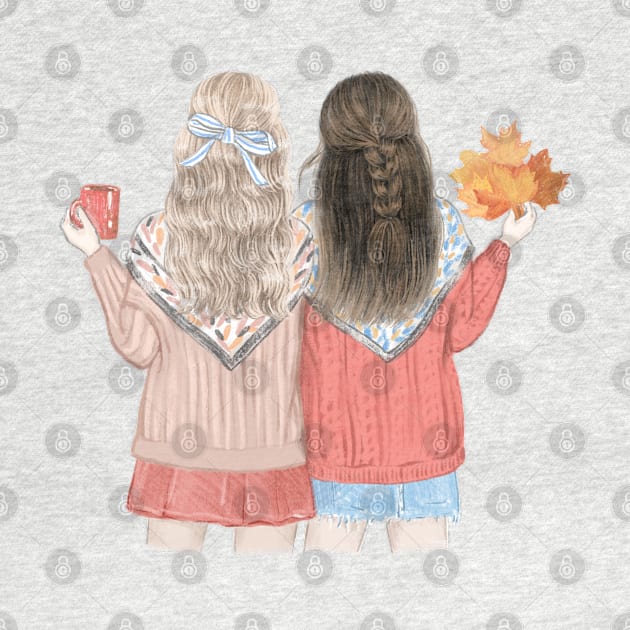 Autumn girls by Peach Lily Rainbow